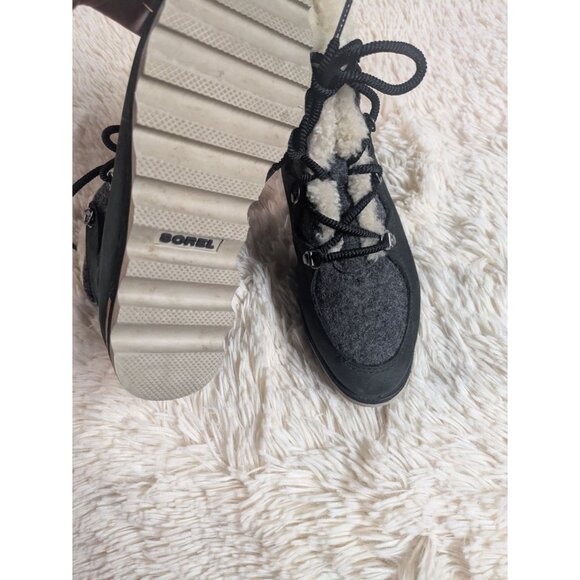 Sorel Sneakchic Alpine Holiday Shearling Waterproof Cold-Weather Boots, Size 7.5 - Picture 12 of 13
